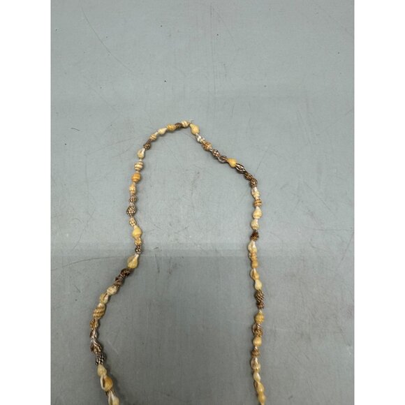 Long Natural Sea Shell Necklace For Women 34" pull over READ - Picture 5 of 5